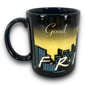 Friends Coffee Mug Cup TV Show City Skyline Central Perk Collectible Hot Drink
